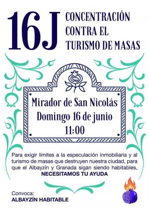 Convocatoria de la acción de protesta.