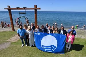 Entrega de las banderas azules.