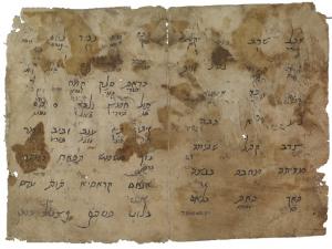 Fragmento del texto de Maimónides encontrado. 