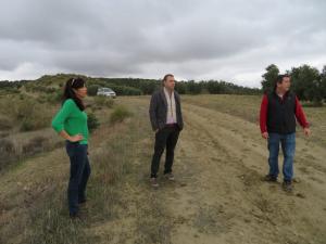 El delegado de Agricultura, en su visita a Cortes de Baza.