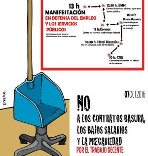 Cartel de la concentración en Granada.