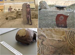Muestras de los tesoros arqueológicos de la provincia. 