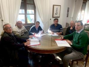 Reunión con los representantes de las comunidades de regantes. 