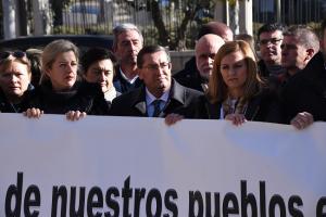 Entrena encabezó la concentración este lunes en Madrid.
