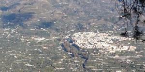 Vista de Órgiva, principal localidad de la Alpujarra.