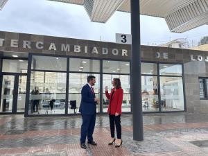 La consejera de Fomento y el alcalde de Loja.