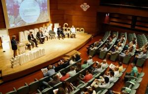 Asamblea de Faeca celebrada este martes en la Caja Rural. 