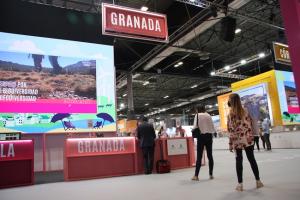 Expositor de Granada en Fitur 2021.