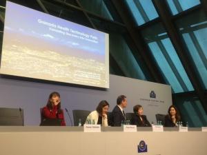 Lourdes Núñez, en el Foro de Frankfurt.