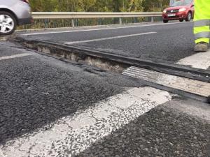 Resalto en el puente de los Vados, en noviembre del año pasado.