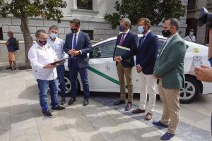 Presentación del acuerdo entre los tres municipios, en la Plaza del Carmen.