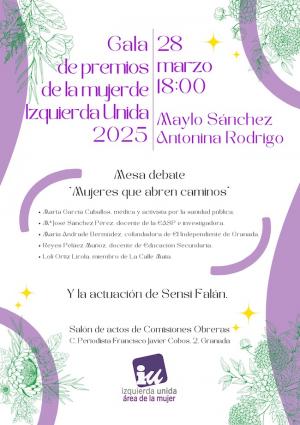 Cartel de la gala de IU.