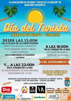 Cartel con las actividades de la jornada. 