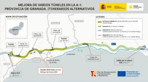 Plano del tramo afectado por las obras.