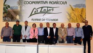 Responsables de la cooperativa y de la Junta en Granada. 