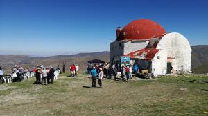 Un momento de la jornada festiva y reivindicativa junto al albergue. 