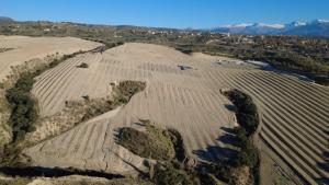 Terrenos ya preparados para la planta fotovoltaica de Viznar. 
