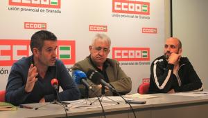 Responsables de CCOO presentan el estudio sobre turismo.