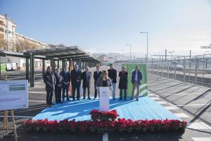 La consejera, durante la inauguración del aparcamiento.