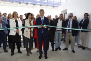 José García Fuentes e Inmaculada López Calahorro durante la inauguración.