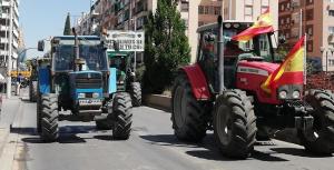 Imagen de la tractorada de junio de 2022 por la capital. 