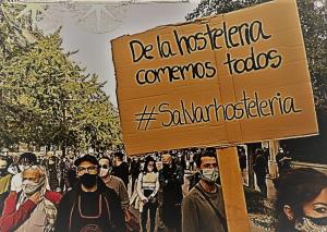 Detalle de la manifestación del pasado jueves en Granada. 