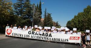 Concentración sindical, este miércoles.