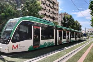 Uno de los trenes del Metro.