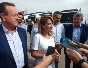 La ministra Raquel Sánchez, este miércoles en Almería.