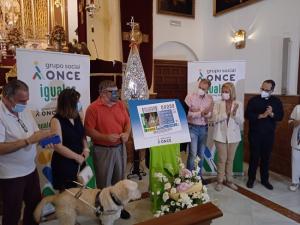 Presentación del cupón en el Santuario de la Virgen de la Cabeza.