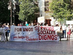 Imagen de archivo de una movilización del área de Derechos Sociales.