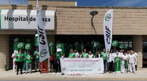 Protesta de CSIF en el Hospital de Baza.