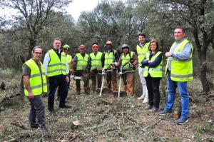 Visita a los trabajos selvícolas en el Parque Natural Sierra de Huétor.