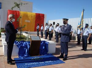 Inauguración de la plaza dedicada al EVA 9.