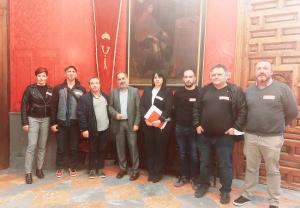 Reunión de la representación sindical de jardines con el concejal de Medio Ambiente.