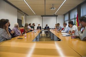 Reunión de cargos de Fomento con el alcalde de Lanjarón.