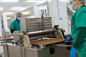 Fabricación de galletas en Sanaví.