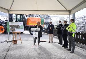 Presentación del proyecto en la estación de esquí.