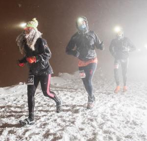 Prueba de snow running.
