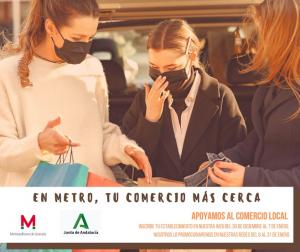 Cartel de la campaña para promocionar el comercio. 