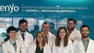 Investigadores de Genyo, en el PTS.