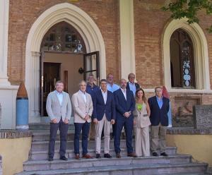 Pedro Fernández, en la visita a las instalaciones de FMG.