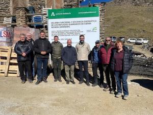 Visita a las obras del Refugio de Poqueira.