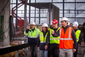 Visita a las obras del nuevo telecabina. 