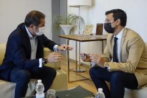 Cuerva y Cuenca, durante la reunión de trabajo.