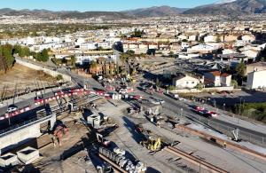 Panorámica de la glorieta La Gloria, entre Churriana y La Gabias. 