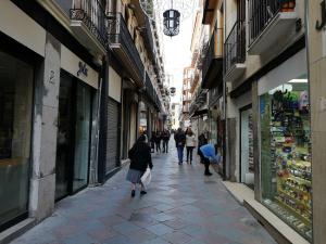 Zacatín, en Granada capital.