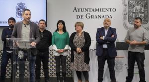 Eduardo Castillo, en presencia de los representantes del comercio, consumidores, sindicatos y Diputación.