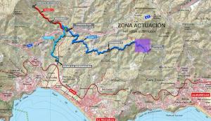 Zona de actuación de las obras. 