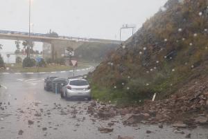 Foto: Ayuntamiento de Almuñécar Desprendimientos este miércoles en Almuñécar.